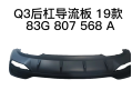 Q3 19 Rear bumper spoiler/S-LINE