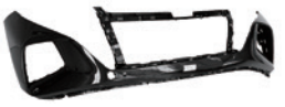 [AES01-TUC21-007B] FRONT BUMPER UPPER - BASIC